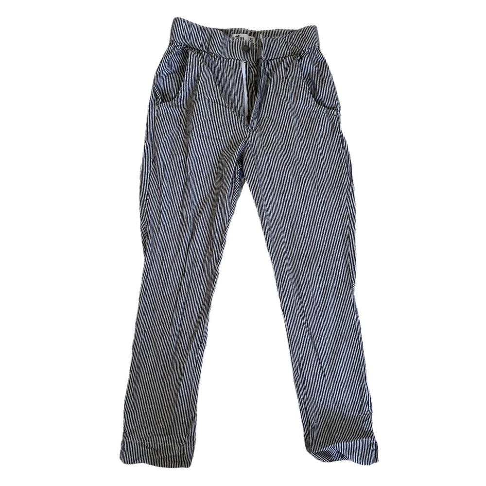 Hollister striped relaxed cropped pants